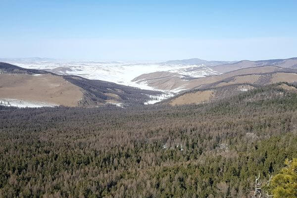 Khangai Mountain Winter