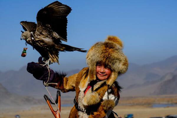 Girl with Eagle